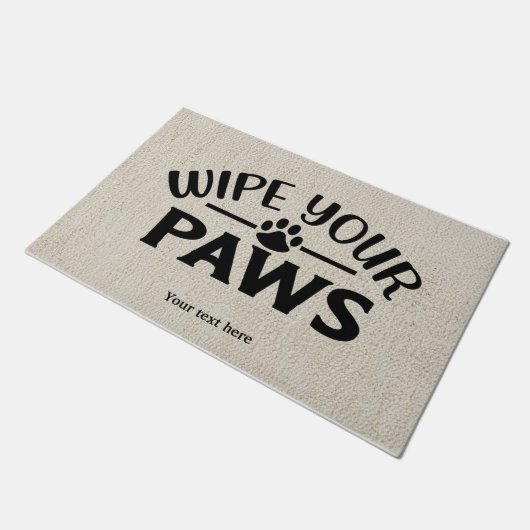 Veeg je pootschild af deurmat (Schuin)