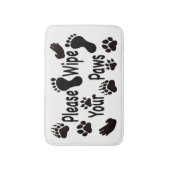 Veeg je poten wissen. badmat (Voorkant Verticaal)