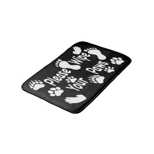 Veeg je poten wissen. badmat (Gekanteld)