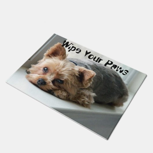 Veeg je poten Yorkie af Deurmat (Schuin)