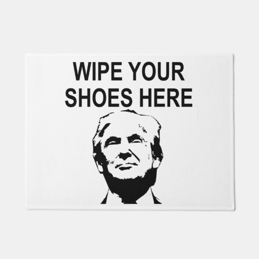 Veeg je schoenen op Trump's gezicht Deurmat (Voorkant)