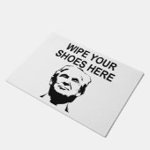 Veeg je schoenen op Trump's gezicht Deurmat (Schuin)