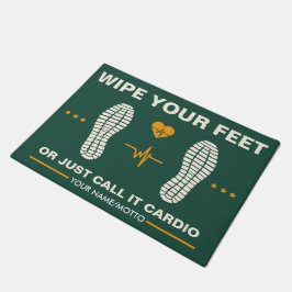 Veeg je voeten af voor fitnessliefhebbers, grappig deurmat