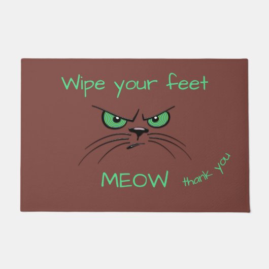 Veeg je voeten nu schoon deurmat (Voorkant)
