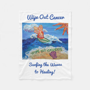 Veeg kanker uit met de engel Soft Fleece Blanket Deken