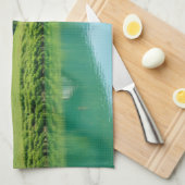 Veeg met verwondering - Lakeside Calm voor uw Theedoek (Quarter Fold)