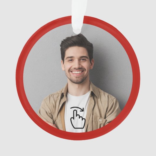 VEEG NAAR RECHTS - Foto invoegen - Zie achterkant  Ornament (voorkant)