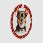 VEEG NAAR RECHTS - Zie achterkant ... Keramische o Ornament (voorkant)