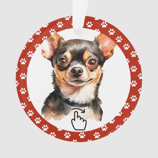 VEEG NAAR RECHTS - Zie achterkant ... Keramische o Ornament (voorkant)