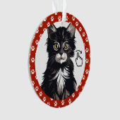 VEEG NAAR RECHTS - Zie achterkant ... Keramische o Ornament (voorkant)