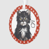 VEEG NAAR RECHTS - Zie achterkant ... Keramische o Ornament (voorkant)