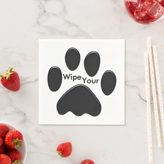 Veeg uw poten papieren servetten (Insitu)