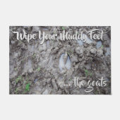 Veeg uw rommeltje af - GOATS - CountryFarmandPets Deurmat (Voorkant)