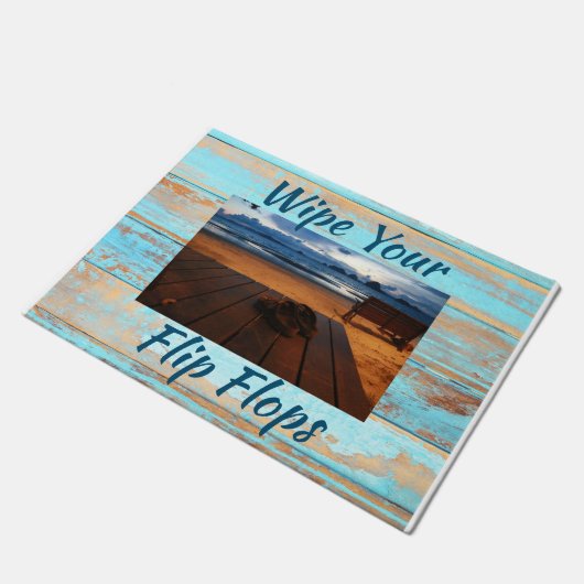 Veeg uw Teenslippers deur schoon Deurmat (Schuin)