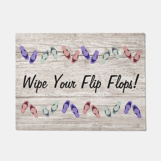 Veeg uw Teenslippers deurmat af (Voorkant)