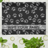 Veeg uw zwarte keukenhanddoek met lade af (Gevouwen)