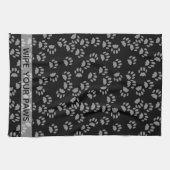 Veeg uw zwarte keukenhanddoek met lade af (Horizontaal)