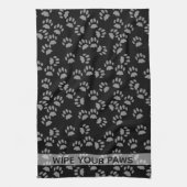 Veeg uw zwarte keukenhanddoek met lade af (Verticaal)