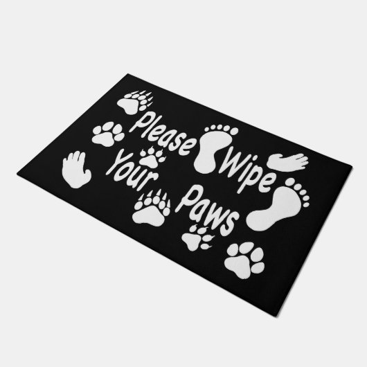 Veeg uw zwenkdeuren alstublieft af deurmat (Schuin)