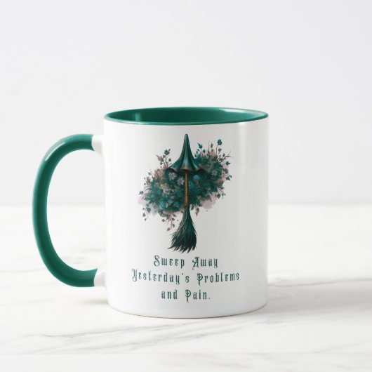 Veeg weg gisteren Problemen en Pijn Halloween Mok (Links)