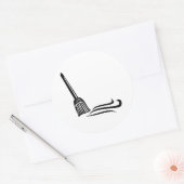 Veegbezem - Clean Sweep Classic Ronde Sticker (Envelop)