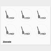 Veegbezem - Clean Sweep Classic Ronde Sticker (Vel)