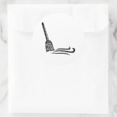 Veegbezem - Clean Sweep Classic Ronde Sticker (Tas)