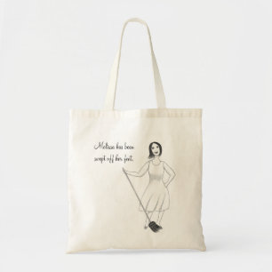 veegde van haar voeten Vrijgezellenfeest canvas ta Tote Bag