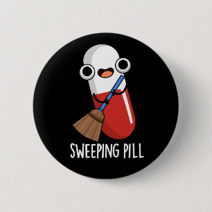 veegpil grappig medicijn woordspeling ronde button 5,7 cm