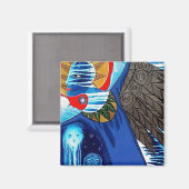 Veegvleugels van Gregory Gallo Magneet (Voorkant / Achterkant)