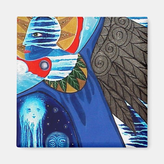 Veegvleugels van Gregory Gallo Magneet (Voorkant)