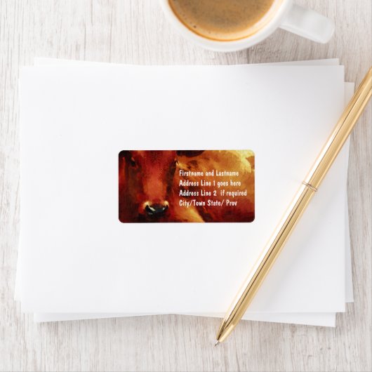 veehouder, slager of rundveevoeder etiket (Insitu)