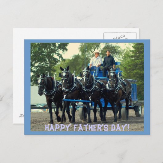 veehouder via show van het trekpaard briefkaart (Voorkant / Achterkant)