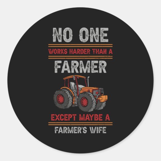 Veehouders van Boerderijen Ronde Sticker (Voorkant)