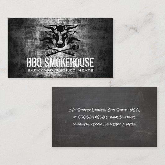 veekop | spatel | BBQ Tools Visitekaartje (Voorkant / Achterkant)