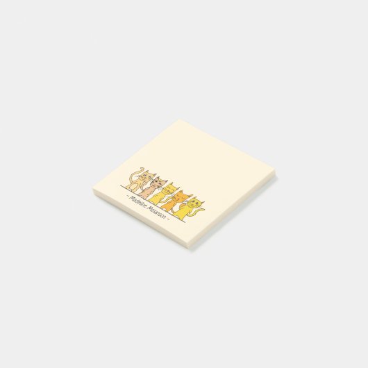 Veel aangepaste katten post-it® notes (Schuin)