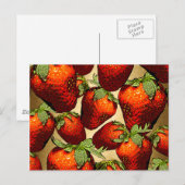 Veel aardbeien briefkaart (Voorkant / Achterkant)