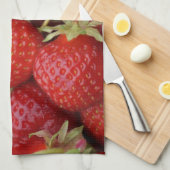 Veel aardbeien theedoek (Quarter Fold)