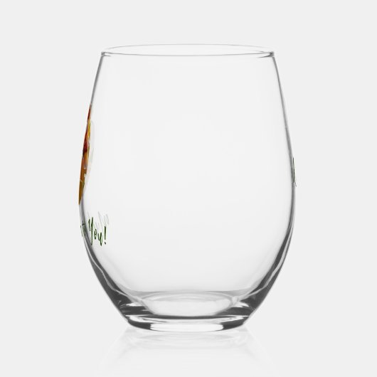 Veel alfa voor jou Stemless wijnglas Wijnglas Zonder Voet (Links)