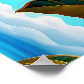 Veel alleen abrikozenfruit schilderen poster (Hoek)