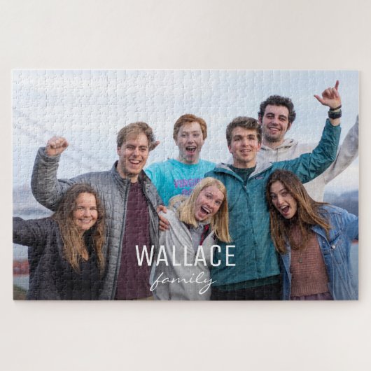 Veel artikelen Aangepaste foto gezinshereniging Legpuzzel (Horizontaal)