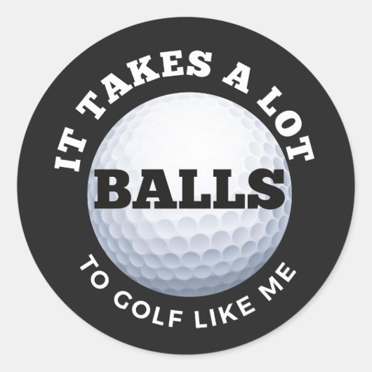 Veel ballen golf Stickers, grappige golf stickers (Voorkant)