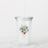 Veel ballonnen acryl drinkbeker (Voorkant)