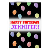 Veel ballonnen met pastkleurige kleuren en een gel (Voorkant)