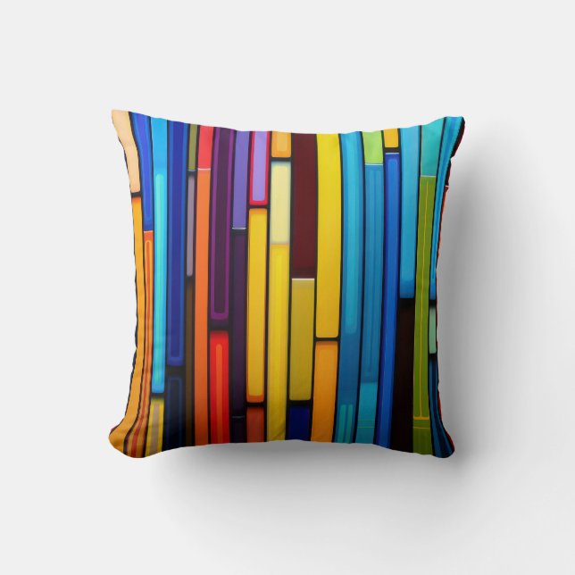 Veel bars in verschillende kleuren kussen (Voorkant)