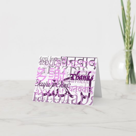 Veel Bedankt! Bedankkaart (Voorkant)