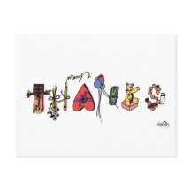 Veel Bedankt briefkaart