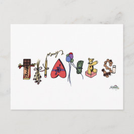 Veel Bedankt briefkaart