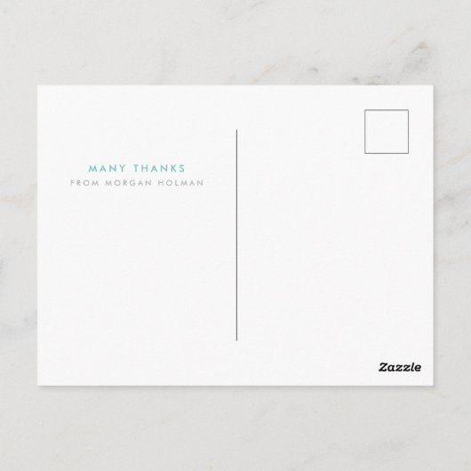 Veel Bedankt  Dank u Briefkaart (Achterkant)