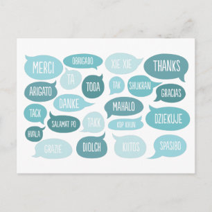 Veel Bedankt  Dank u Briefkaart